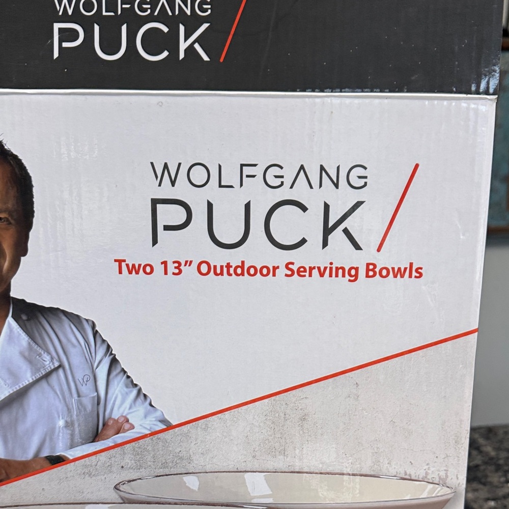 Wolfgang Puck Melamine Outdoor Serving Bowls NWT - Picture 2 of 8